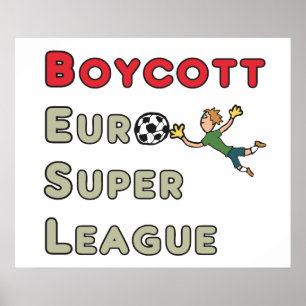 Boycott European Super League Poster