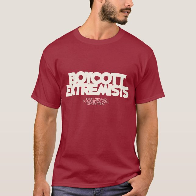 Boycott Extremists T-Shirt (Front)