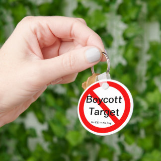 Boycott Target Keychain