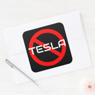 Boycott Tesla Sticker