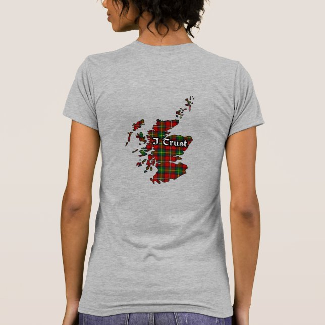 Boyd Clan Badge and Tartan Women's T-Shirt (Back)
