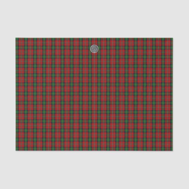 Boyd Clan Family Tartan with official seal Tissue Paper (Front)