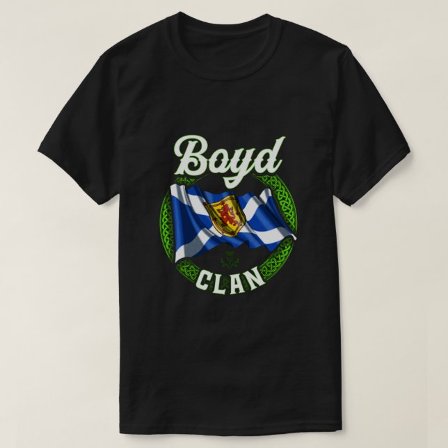 Boyd Clan Scottish Last Name Scotland Flag Classic T-Shirt (Design Front)