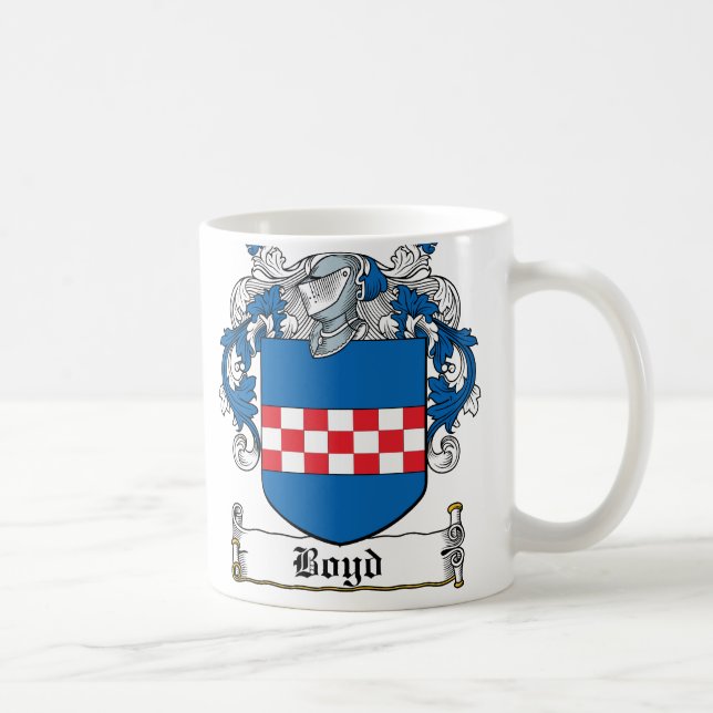Boyd Family Crest Coffee Mug (Right)