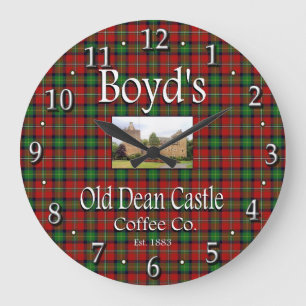 Boyd's Old Dean Castle Coffee Co. Wall Clock