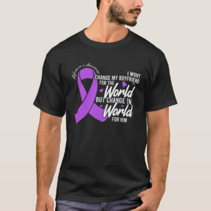 Boyfriend Alzheimers Awareness Day Disease Month T-Shirt