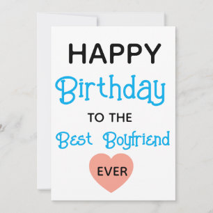 Boyfriend, Best Boyfriend Birthday Card, Birthday Invitation