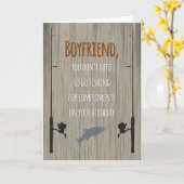 Boyfriend Birthday, Fishing for Compliments Card (Yellow Flower)