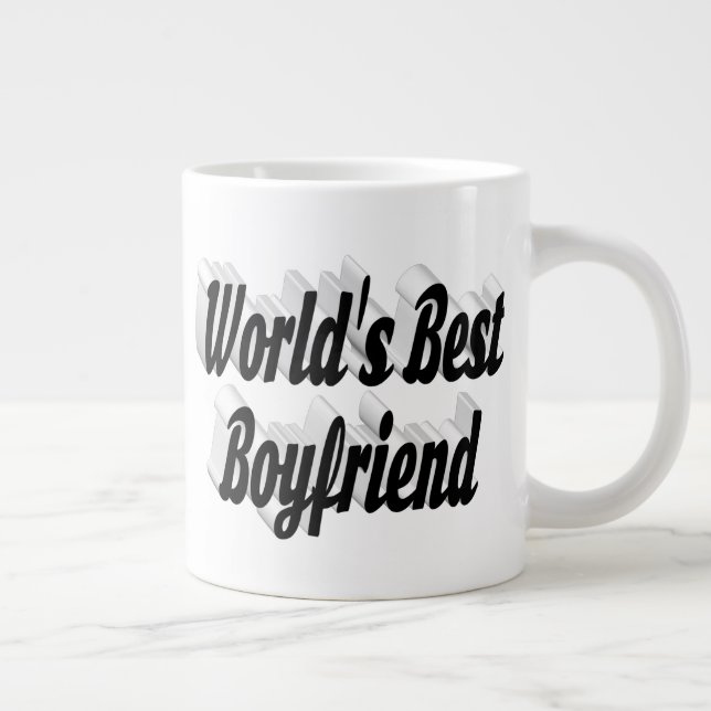 Boyfriend black script large coffee mug (Right)