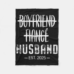 Boyfriend Fiance Husband Funny Newlywed Couples Ho Fleece Blanket