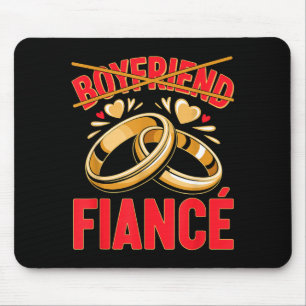 Boyfriend fiancé husband groom engaged engagement mouse pad