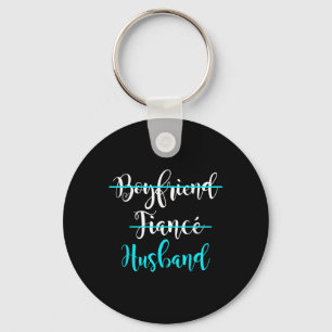 Boyfriend, Fiance, Husband Shirt Groom Wedding Gif Key Ring