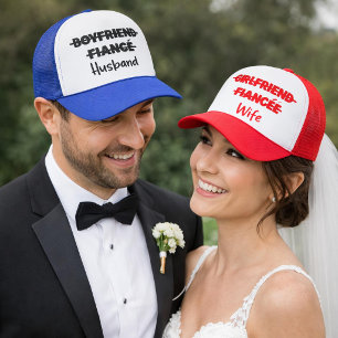 Boyfriend Fiance Husband Wedding Party Trucker Hat