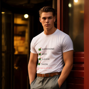 Boyfriend funny custom typography Valentines T-Shirt