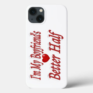 Boyfriend funny quote red text iPhone 13 case
