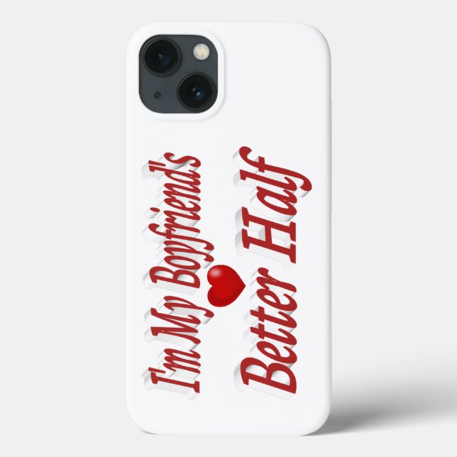 Boyfriend funny quote red text Case-Mate iPhone case (Back)