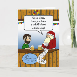 Boyfriend Funny Thank You for Christmas Gift Card