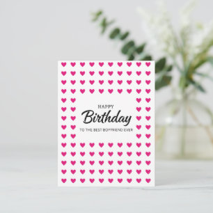 Boyfriend Happy Birthday Card Romantic Love