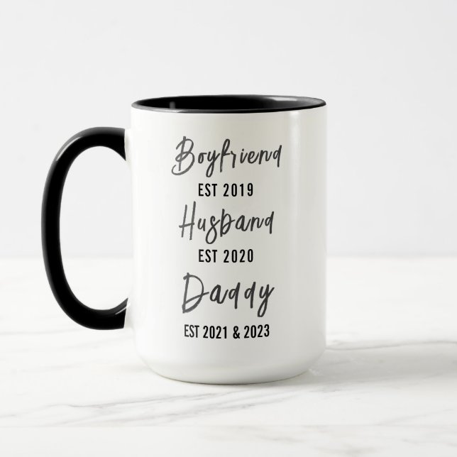 Boyfriend Husband Dad Mug | Personalized Father’s  (Left)