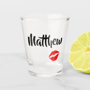 Boyfriend Kisses Shot Glass