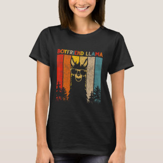 Boyfriend Llama Lover For Mens Womens T-Shirt