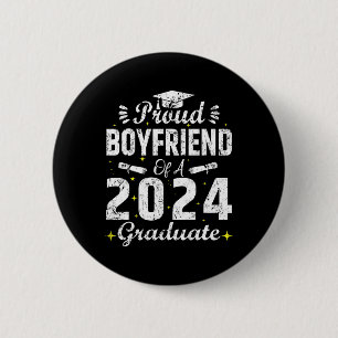 Boyfriend Of A Cl 2024 Graduate Graduation Senior 6 Cm Round Badge