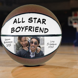 Boyfriend Photo Personalised Basketball