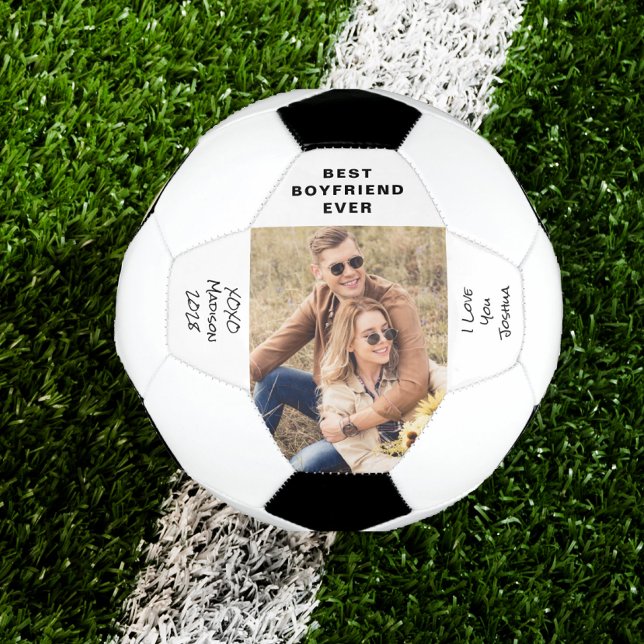 Boyfriend Photo Personalised Soccer Ball (Creator Uploaded)