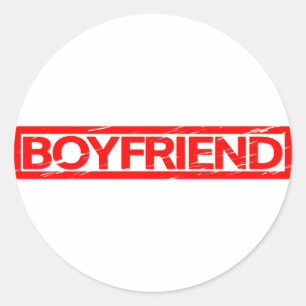 Boyfriend Stamp Classic Round Sticker
