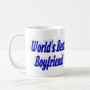 Boyfriend with blue half script coffee mug