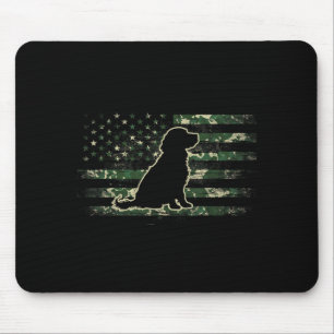 Boykin Spaniel Camouflage American Flag USA Dog Mouse Pad