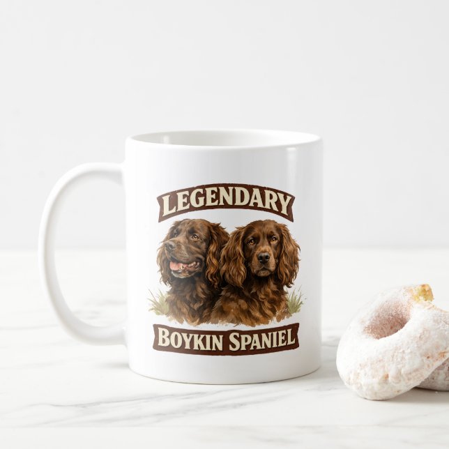 Boykin Spaniel Coffee Mug (With Donut)