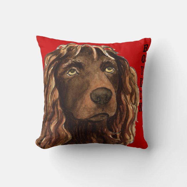 Boykin Spaniel Colour Block Cushion (Front)