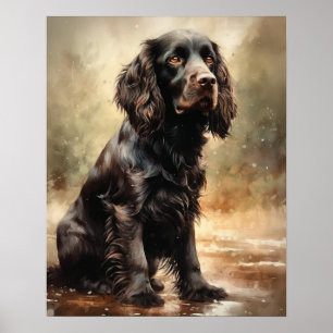 Boykin Spaniel Dog Art Print Poster