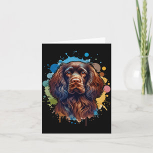 Boykin Spaniel Dog Artwork Comfort Colours Adult H Card
