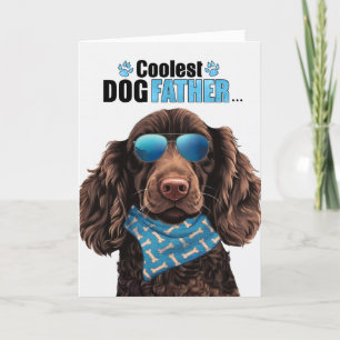 Boykin Spaniel Dog Coolest Dad Ever Father's Day Holiday Card