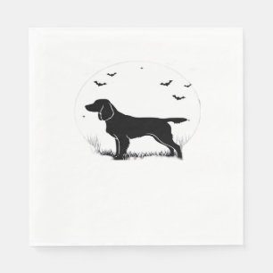 Boykin Spaniel Dog – Halloween Moon Silhouette Cla Napkin