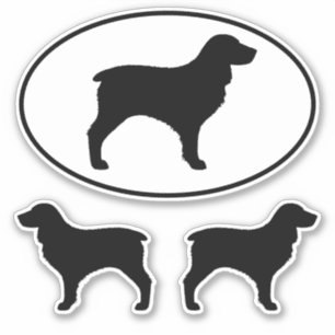 Boykin Spaniel Dog Silhouettes Vinyl Sticker Set