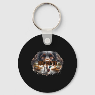 Boykin Spaniel Dog With Mallard Ducks Hunting Duck Key Ring