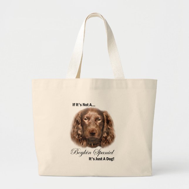 Boykin Spaniel Gifts Large Tote Bag (Front)