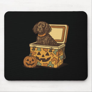 Boykin Spaniel In Camo Cooler Pumpkin Hunting Dog Mouse Pad