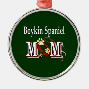 Boykin Spaniel Mum Metal Ornament