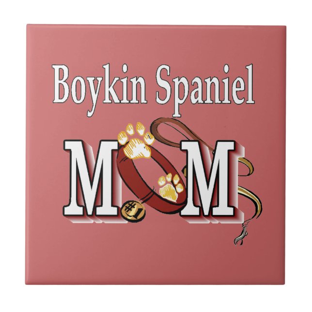 Boykin Spaniel Mum Tile (Front)