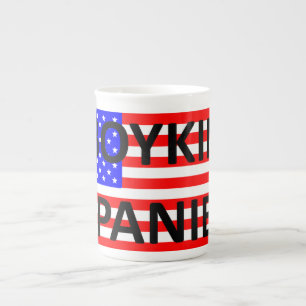 boykin spaniel name on usa-flag.png bone china mug
