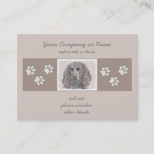 Boykin Spaniel Painting - Cute Original Dog Art Business Card