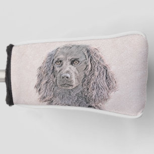 Boykin Spaniel Painting - Cute Original Dog Art Golf Head Cover