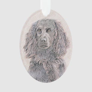 Boykin Spaniel Painting - Cute Original Dog Art Ornament