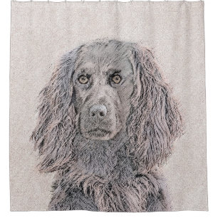 Boykin Spaniel Painting - Cute Original Dog Art Shower Curtain