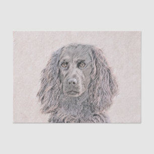 Boykin Spaniel Painting - Cute Original Dog Art Tissue Paper