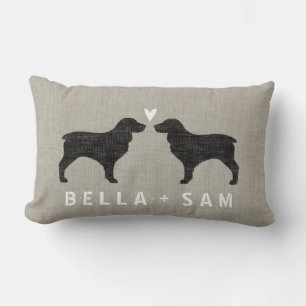 Boykin Spaniel Silhouettes Love Lumbar Cushion
